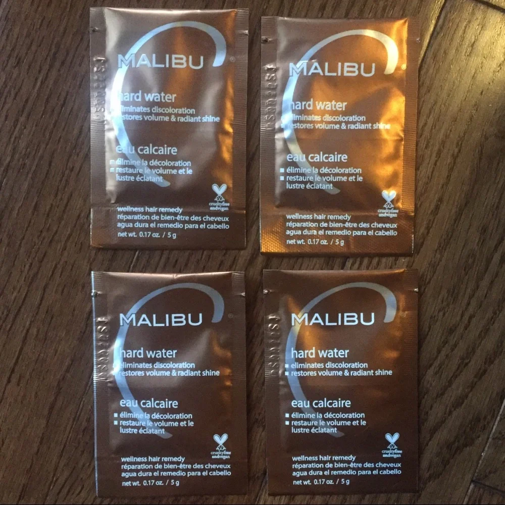 x4 Malibu C Hard Water Stain Remover Packets‎